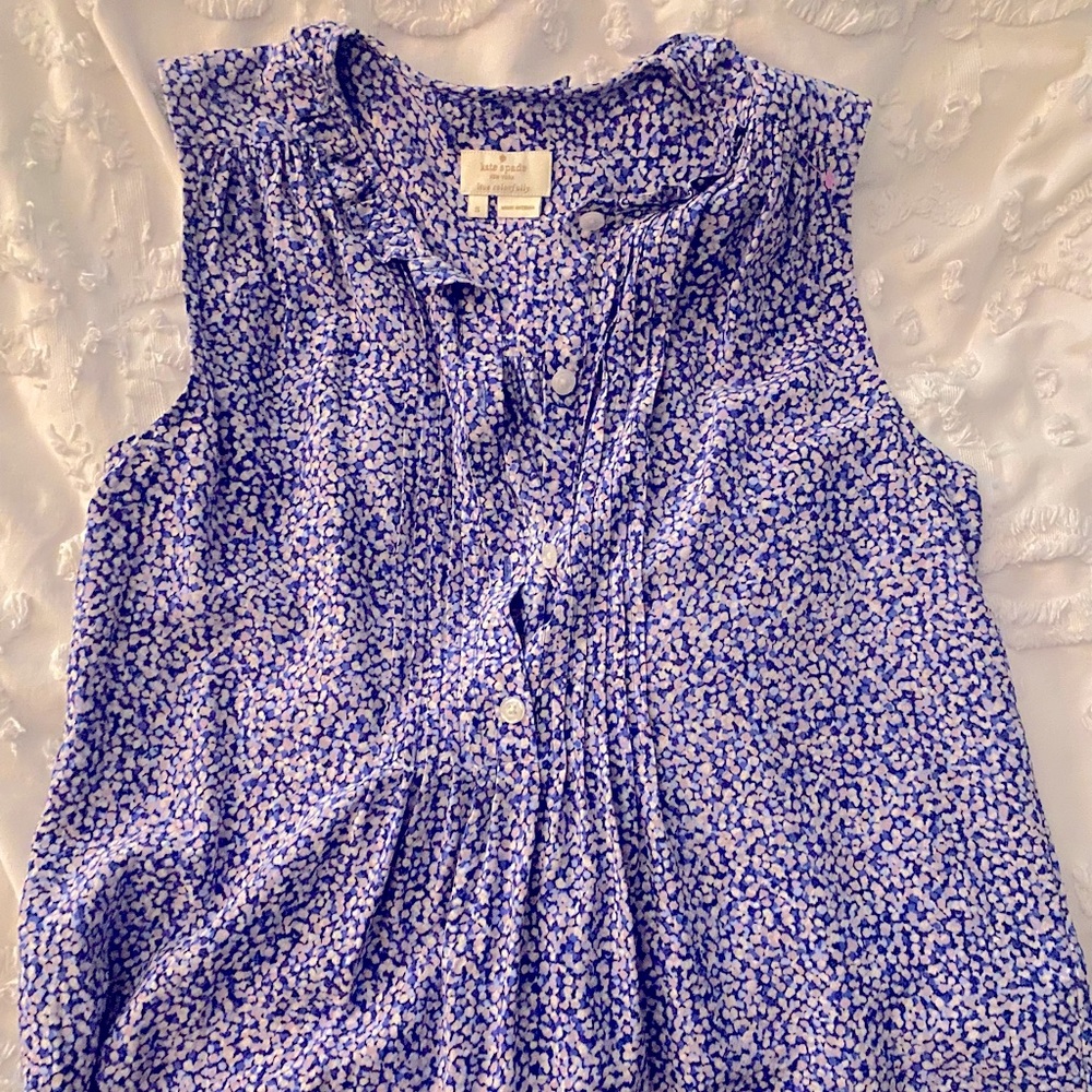 Kate Spade sleeveless flower blouse